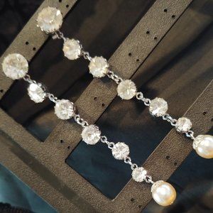 Vintage Czech Glass Drop Earrings